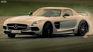 Petrol vs Electric Mercedes SLS AMG Battle  Top Gear Series 20 [upl. by Nahum]