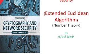 Extended Euclidean Algorithm Problem Number theory  Cryptography [upl. by Gerdi861]