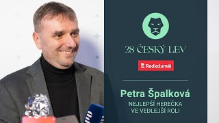 28 ČESKÝ LEV ze zákulisí Petra Špalková nejlepší herečka ve vedlejší roli producent M Růžička [upl. by Arremat]