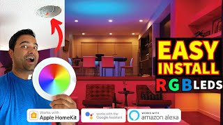 EASY Setup Smart Recessed Lights  Google Alexa Siri OREIN [upl. by Clynes]