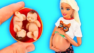 11 DIY Baby Doll Hacks and Crafts  Miniature Baby Cradle Diapers and More [upl. by Nirrol60]