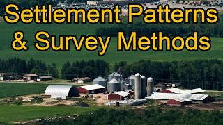 Settlement Patterns amp Survey Methods AP Human Geography Advanced Placement [upl. by Brady870]