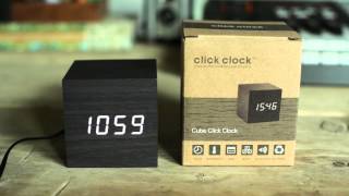 Gingko  Cube Click Clock  Alarm Sound [upl. by Biggs]