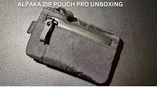 Alpaka Zip Pouch Pro unboxing and initial impressions [upl. by Akirdna]