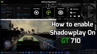 How to record with Nvidia Shadowplay On GT 710  Tutorial [upl. by Anyl]