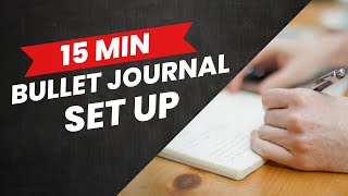 Bullet Journal Setup for Beginners  Fast 15 min Bujo start to finish [upl. by Acined]