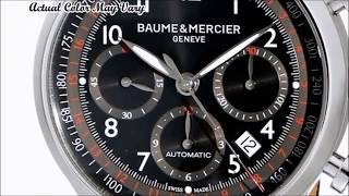 Baume amp Mercier Mens Watch Capeland 10001 Chronograph Black Dial Watch [upl. by Suiramaj]