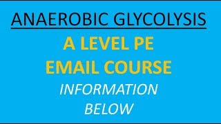 AQA A Level Course ANAEROBIC GLYCOLYSIS [upl. by Bindman]