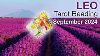 LEO TAROT READING quotCOMING OUT ON TOP LEO IT ALL FALLS INTO PLACEquot September 2024 tarotreading [upl. by Schenck394]