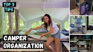 Pop Up Camper Organization  Top 5 Tips [upl. by Clerk878]