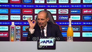 ALLEGRI post SalernitanaJuve 12 conferenza stampa quotFermo calma Il VAR è soggettivo Vlahovicquot [upl. by Geerts175]