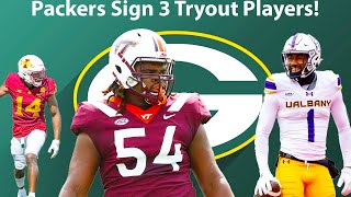 Green Bay Packers Sign 3 Players After Rookie Mini Camp [upl. by Aciamaj823]