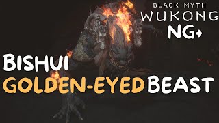 Chapter 5 Secret Boss Fight Bishui GoldenEyed Beast NG Boss Fight  Black Myth Wukong Gameplay [upl. by Toft]