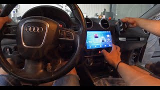 How To Install Android Navigation In Audi A3  Factory Original Radio Removal [upl. by Morty]