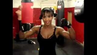 Yenny works up a sweat on the speed bag [upl. by Wojcik]