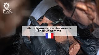 Micropigmentation des sourcils chez un homme [upl. by Dyer]