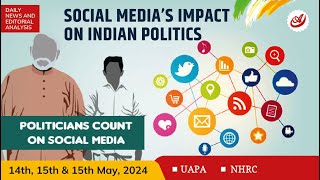 UAPA  NHRC  Social media impact on Indian politics  UPSC current affairs  dna upsc opsc wbcs [upl. by Ltney]