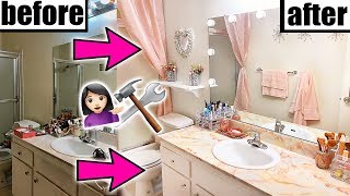 DIY BATHROOM MAKEOVER [upl. by Dayir127]