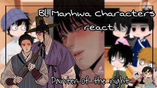 Bl Manhwa Characters react  Painter of the Night  44   Killing Stalking [upl. by Eirrehc401]