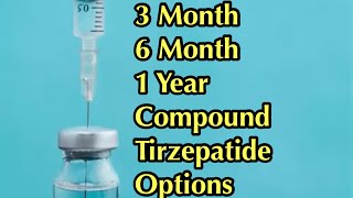 90 day6month1 yr Compound RX Options Have A Plan Tirzepatide [upl. by Minerva254]