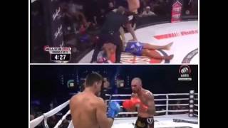 Hisaki Kato merking Joe Schilling In MMAKickboxing [upl. by Nileuqay]