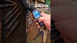 Decibel Meter LONVOX for tactical training tactical decibel gun shotgun revolver armtacgames [upl. by Bernadine]