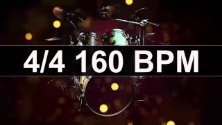 🔴 Drums Metronome 160 BPM [upl. by Wellesley356]