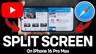 How To Use Split Screen On Iphone 16 Pro Max  IOS 18  Multi tasking [upl. by Aimekahs]