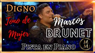 Digno Marcos Brunet Pista tono de mujer en Piano Tono DoRe [upl. by Starks]