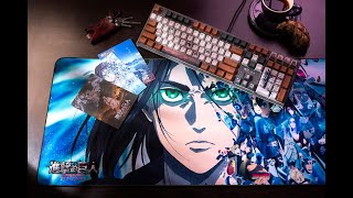 《進擊的巨人》機械鍵盤套裝  Attack OnTitan Mechanical Keyboard Set [upl. by Eenimod128]