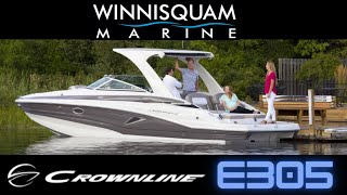 Crownline E305 WalkThrough  Winnisquam Marine [upl. by Lokkin]