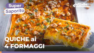 QUICHE AI 4 FORMAGGI FACILE e SAPORITA ricetta perfetta per una cenetta speciale 🧀😍🤤 [upl. by Eugenie446]