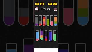 Water sort puzzle  Level 1654 [upl. by Fruma]