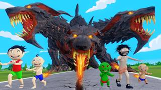 Bittu Sittu aur Dragon  Dragon Wala Cartoon Comedy Video  Monster Wala Cartoon [upl. by Mota]