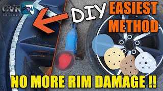 DIY How To Fix Wheel Curb Damage And Scratches Easy [upl. by Kliman932]