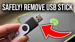 How To Safely Eject USB Flash Drive From Chromebook [upl. by Nonnairb]