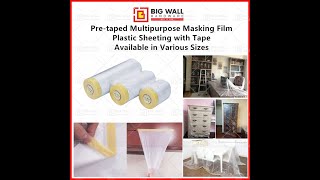 Pretaped Multipurpose Masking Film and usage [upl. by Annait469]