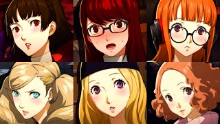 Persona 5 Royal  All Female Love Confessions [upl. by Miarzim]