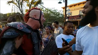 FRIGHT FEST The Arrival at Six Flags Fiesta Texas  Opening Night 2017 [upl. by Bogusz]