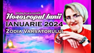 VARSATOR ♒ Marea evadare⭐Horoscopul lunii IANUARIE 2024 [upl. by Htebazil129]