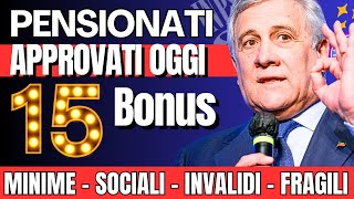 🔴15 NUOVI AIUTI PER PENSIONI DECRETO 2024 INVALIDI CIVILI E OVER 60 70 80❗️C’È TUTTO❗️VERIFICA ORA ✅ [upl. by Augustine666]