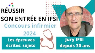 Les questions de maths Concours infirmier 2024 Inscriptions Alain Anibaldi jury IFSI [upl. by Bruyn]