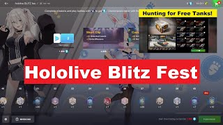 NEW Event Hololive Blitz Fest  Fighting for 2 Free Premium Tanks and Wins  Live Stream WoT Blitz [upl. by Alemak]