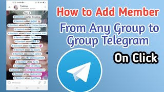 How to Add Member from Any Group to Group Telegram Easy  KH learning [upl. by Adaliah]