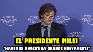 🗽EL PRESIDENTE MILEI EN EL WORLD ECONOMIC FORUM ARGENTINA🗽 [upl. by Gorga]