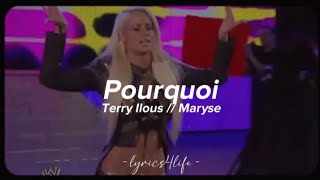 Terry Ilous  Pourquoi LyricsParoles  Theme song of Maryse [upl. by Ahsinrad]