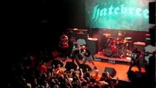 HATEBREED STOP SHOW EARLY SECURITY GUARDS ATTACKED BY CROWD 92112 DENVER CO [upl. by Imhsar]