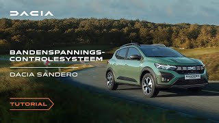 Dacia Sandero Stepway Bandenspanningscontrolesysteem gebruiken  NL [upl. by Kriste759]