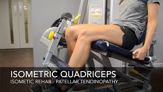 Patellar Tendinopathy Rehab  Isometric Exercises [upl. by Buff]