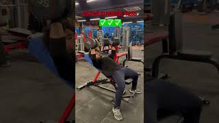 INCLINE DUMBBELL PRESS  CHEST EXERCISE  chestworkout chestexercises [upl. by Champaigne788]